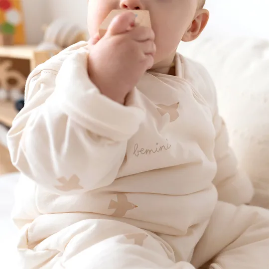 Bemini Magic Bag Schlafsack - Piuma Softy - 4-12 Monate - Ecru