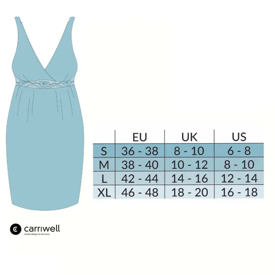 Carriwell Zwangerschap En Voedingsnachthemd - Zwart