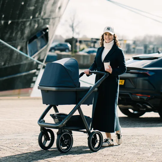 Dubatti Two E2 Kinderwagen 2-in-1 - Satin Gray-Black / Night Blue