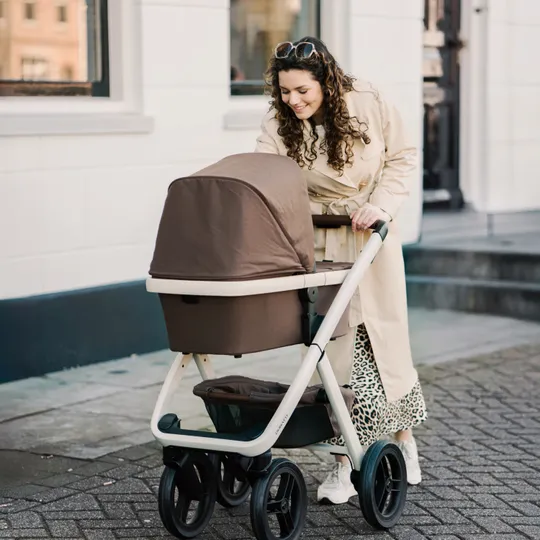 Dubatti Two E2 Kinderwagen 2-in-1 - Chalk-Brown