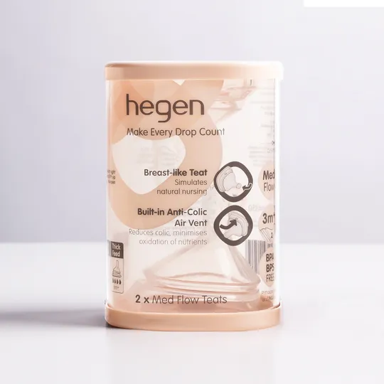 Hegen Teat Medium Flow (2-pack)