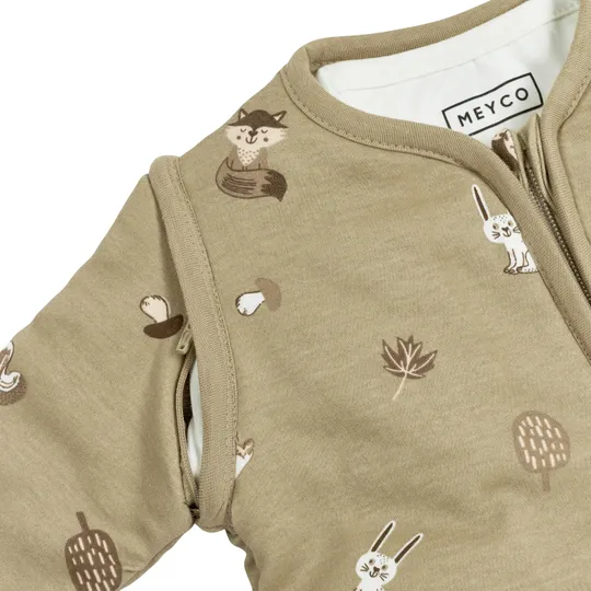 Meyco Baby Forest Animals 4 Seizoenen Slaapzak - Sand