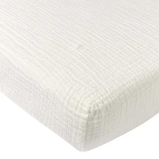 Meyco Baby Hydrophiles Spannbettlaken Juniorbett - Uni - Offwhite - 70x140 cm
