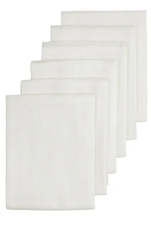 Meyco Hydrophile Windel 6 Stück - 60 x 60 cm - Weiß