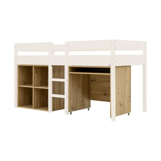 Bopita Mick Halfhoogslaper 90x200 Bureau + Vakkenkast | Dune