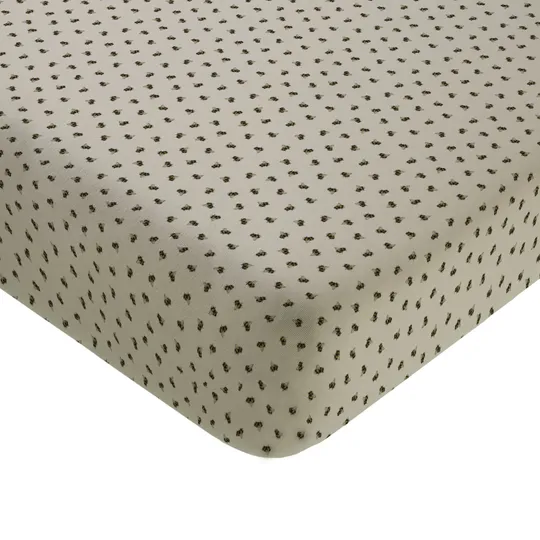 Mies & Co Daisies Spannbettlaken - 40 x 80 cm - Teagreen