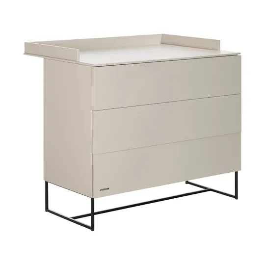 Kidsmill Intense II Kommode 3S Matt Oatmeal - Schwarz - Matt Oatmeal