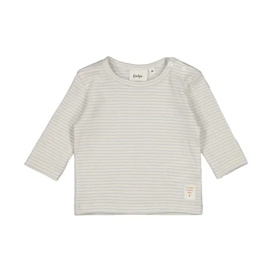 Feetje Langarmshirt mit Rippstrick und Streifen – The Magic is in You –  Blau