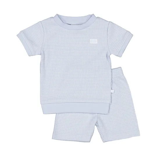 Feetje Shortama Waffel - Summer Special - Blau