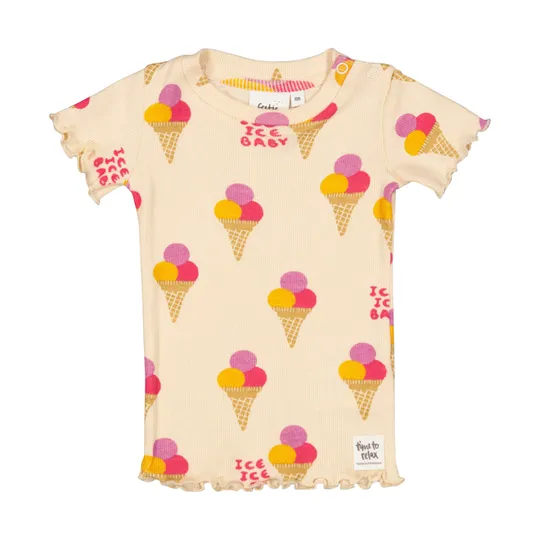 Feetje Isa Icecream Premium Shortama - Pfirsch
