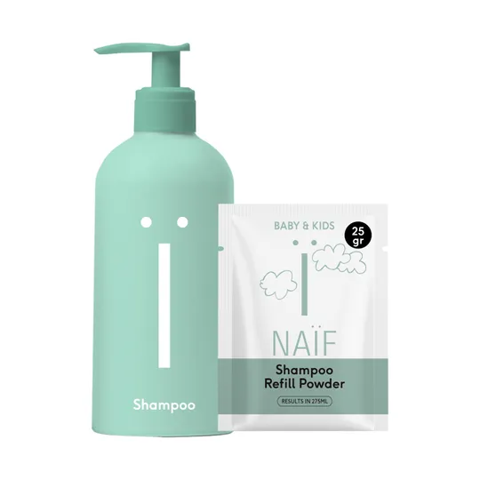 Naïf Pump Bottle + Shampoo Nachfüllpulver