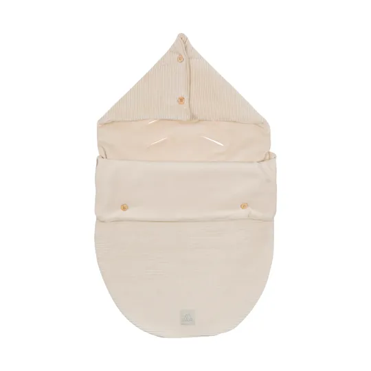 Nanami Rib Velvet Fußsack – Natur