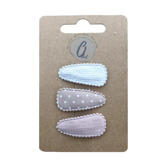 Ootje Kadootje Babyhaarclipjes - 3 Stuks - Nude 