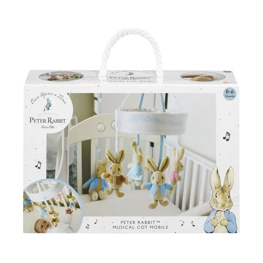 Rainbow Designs Musikmobile - Peter Hase – Blau 