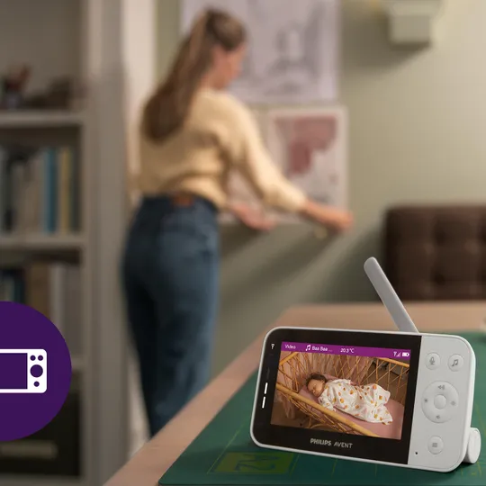 Philips Avent Babyphone mit Kamera - SCD953/26 - Silk White 