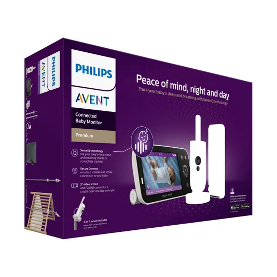 Philips Avent Babyphone mit Kamera – Premium Connected - Silk White