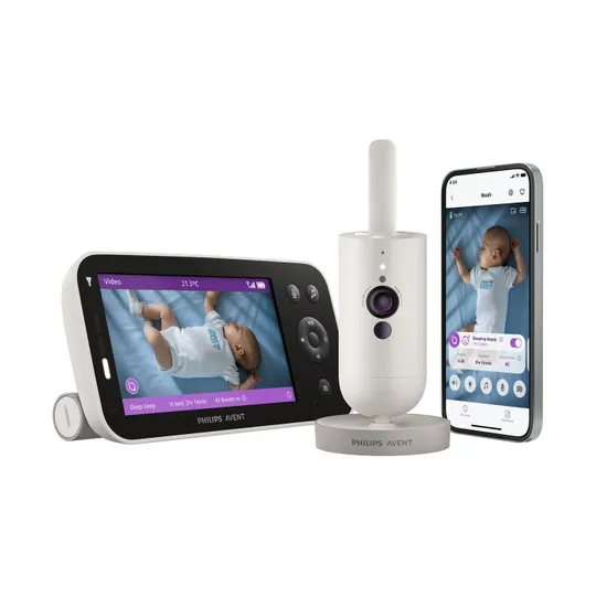 Philips Avent Babyphone mit Kamera – Premium Connected - Silk White