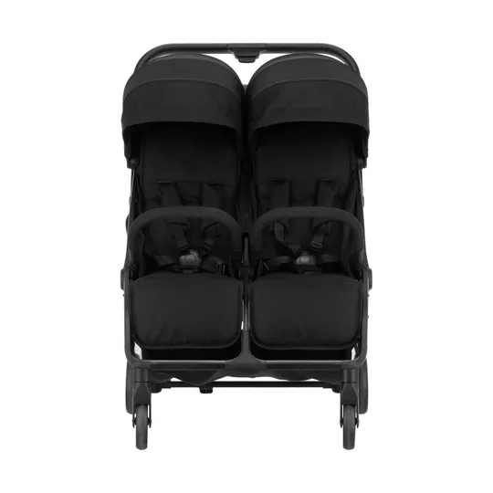 Puck Tweelingbuggy Compleet - Nicky - Zwart
