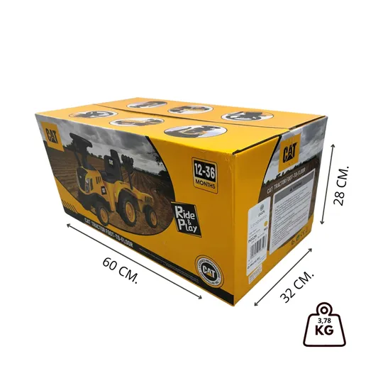 Puck CAT Tractor Loopauto met Aanhanger