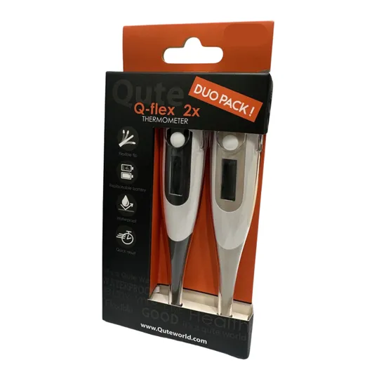 Qute Q-Flex Digitalthermometer DUO-Pack - Flexible Spitze