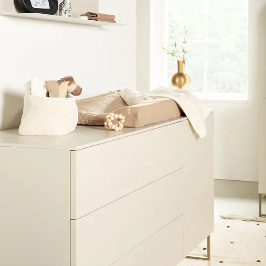 Kidsmill Kommode XL - Intense II - Oatmeal / Patinated Brass
