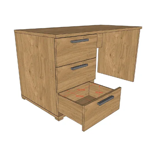 Vipack Schreibtisch - Sam - Eiche