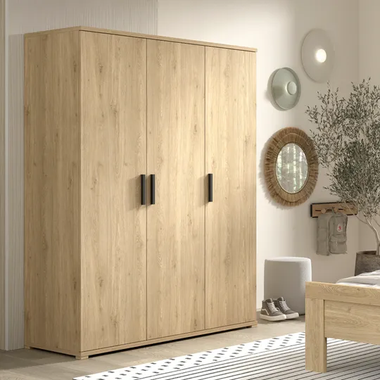 Vipack Sam 3-türiger Kleiderschrank - Eiche
