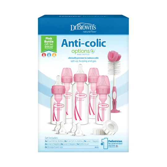 Dr. Brown's Standaardfles Giftset Roze