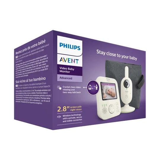 Philips Video Baby Monitor Advanced With Travel Bag - SCD882/26 - Pastel Green