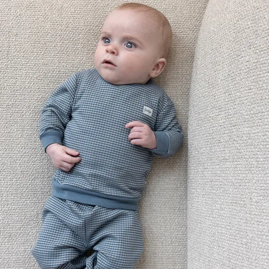 Feetje Waffel Pyjama Eisblau