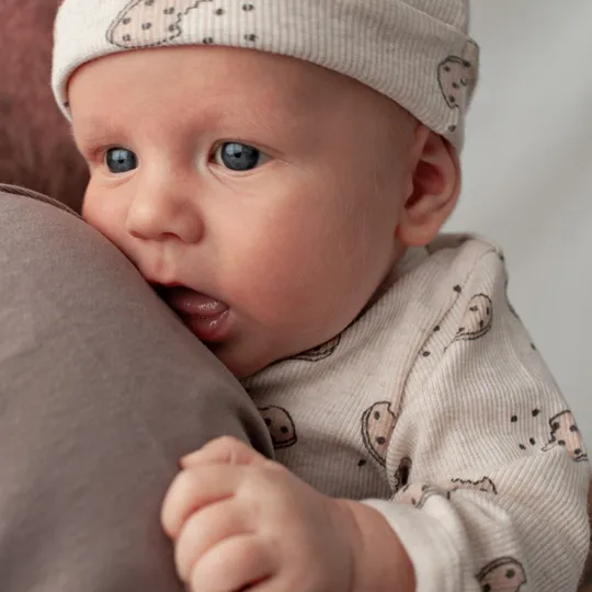 Feetje Geschenkset 1-delig pak + muts - Offwhite Melange