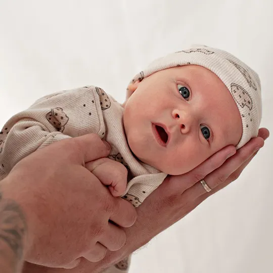 Feetje Geschenkset 1-delig pak + muts - Offwhite Melange