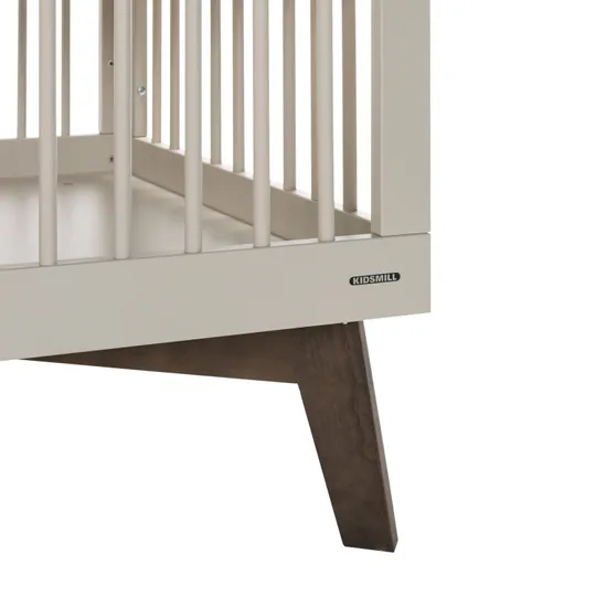 Kidsmill Sixties Laufstall – Oatmeal / Walnuss