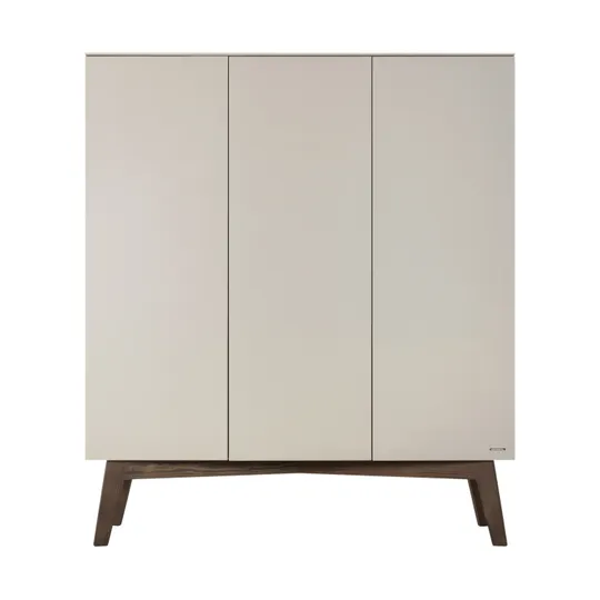 Kidsmill Sixties Kledingkast 3-deurs Oatmeal / Walnoot