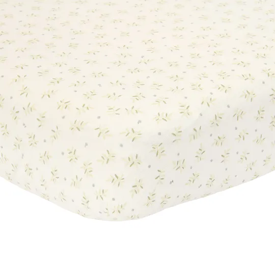 Little Dutch Spannbettlaken Kinderbett - Blueberry Leaves - 60 x 120 cm