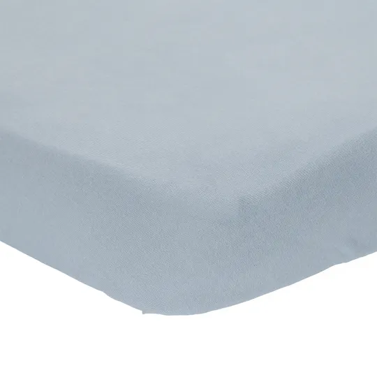 Little Dutch Spannbettlaken Wiege Pure - Denim Blue - 40 x 80 cm