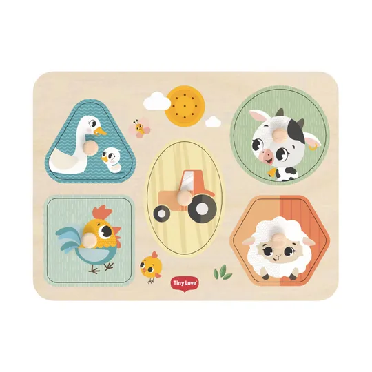 Tiny Love Farmers Funday Muziek Puzzel - Hout