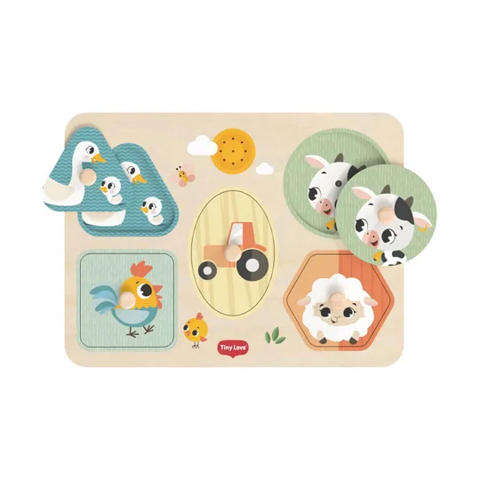 Tiny Love Farmers Funday Muziek Puzzel - Hout