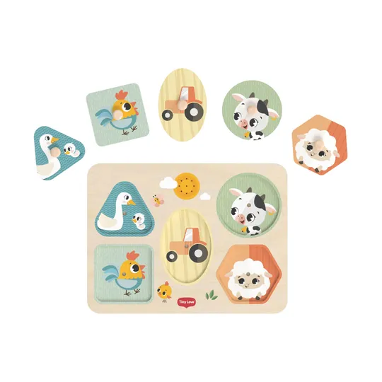 Tiny Love Farmers Funday Muziek Puzzel - Hout