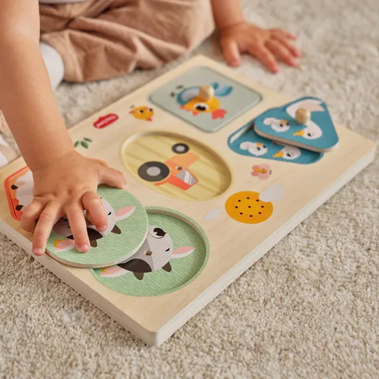 Tiny Love Farmers Funday Muziek Puzzel - Hout