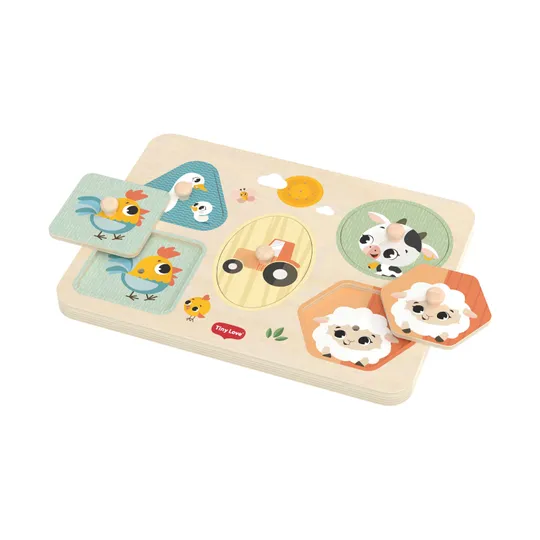 Tiny Love Farmers Funday Muziek Puzzel - Hout