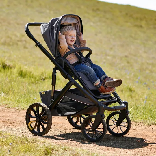 VEER Switchback & Roll Kinderwagen 2-in-1 – Dunkelgrau / Schwarz