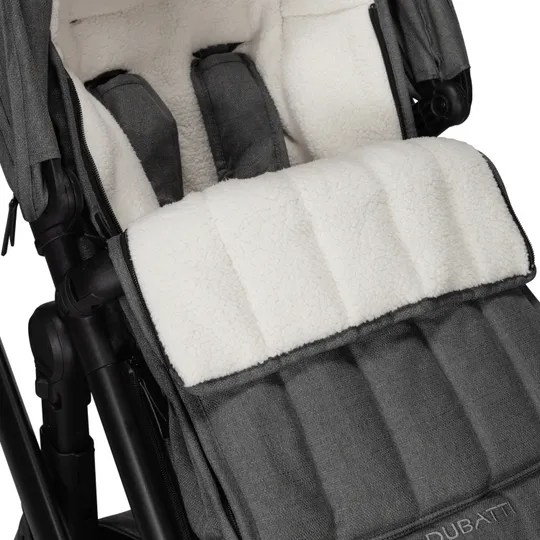 Dubatti One E5 Kinderwagen 2-in-1 - Black / Dark Brown