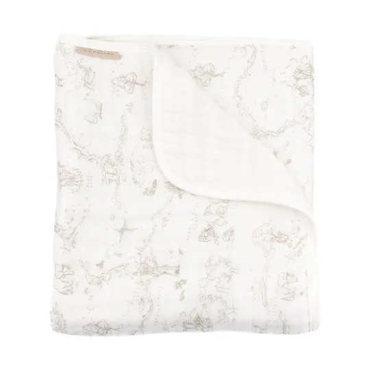 Bamboom Wiegen-Decke Nuvola - Boomy's world Oyster grey