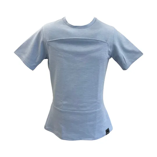 Womboo Buidelshirt - Man - Maat XXL - Lichtblauw