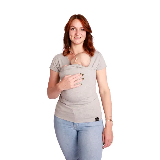 Womboo Beutelshirt - Damen - Hellgrau