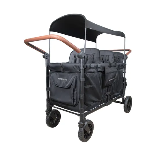 WonderFold W6 Luxe Pro Bollerwagen - Schwarz