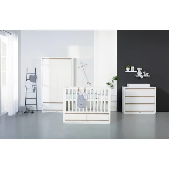 Kidsmill Accent Babybett Weiß 60 x 120 cm