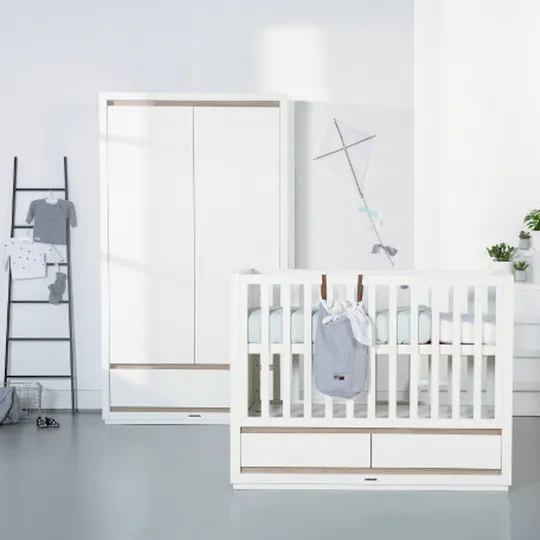 Kidsmill Accent Babybett Weiß 60 x 120 cm