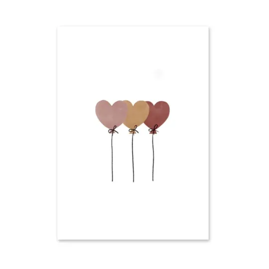 Studio Jans Postkarte - Herzballons